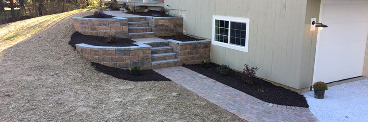 pavers and retaining wall - Olson Lawncare and Landscaping Twin Cities Andover