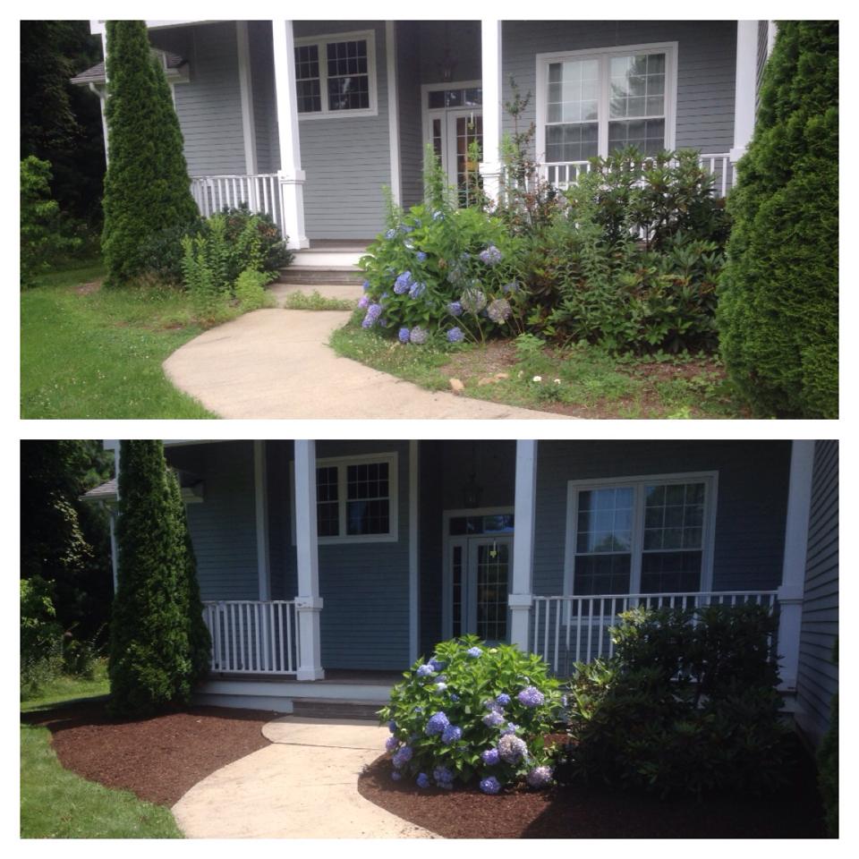 before and after - Olson Lawncare and Landscaping Twin Cities Andover